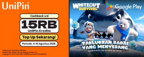 Taklukkan Badai yang Menyerang di Whiteout Survival, Raih Cashback hingga 15.000 UniPin Credits!